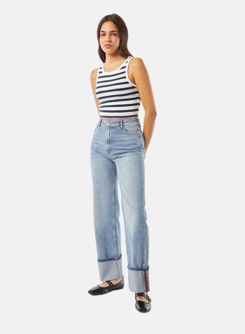 Kiabi Cropped Plain Tank Top - Image 2